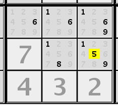 hidden single